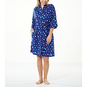 Comfort Code Brushed Ultra Knit Belted Robe