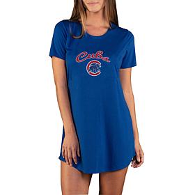 Concepts Sport Marathon Ladies Knit Nightshirt - Cubs
