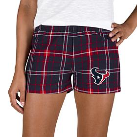 Concepts Sport Ultimate Ladies Flannel Short - Texans