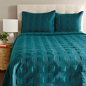 Concierge Collection 100% Cotton 3-piece Quilt Set 