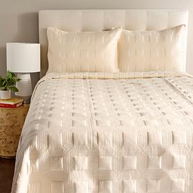 Concierge Collection 100% Cotton 3-piece Quilt Set 