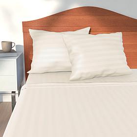 Concierge Collection Egyptian Dobby 4-piece Cal King Sheet Set