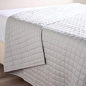 Concierge Collection Quilted Cotton Twill Coverlet Twin