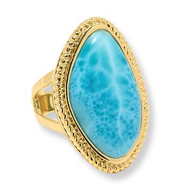 Connie Craig Carroll Gemstone Rope Detail Statement Ring