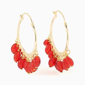 Connie Craig Carroll Hoop Dangle Earrings