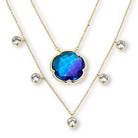 Connie Craig Carroll Jewelry Annalee Gem Doublet Necklace 2-piece Set