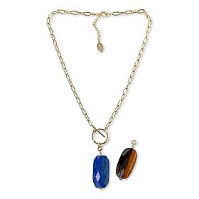 Connie Craig Carroll Jewelry Erryn Gemstone Pendants with Necklace