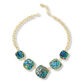 Connie Craig Carroll Jewelry Petite Morgan 18" Stone Station Necklace