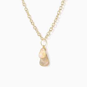 Connie Craig Carroll Paperclip Chain Gemstone Necklace