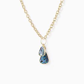 Connie Craig Carroll Paperclip Chain Gemstone Necklace