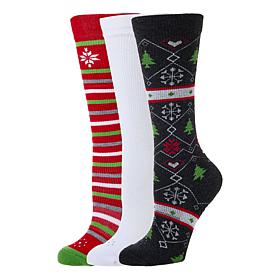 Copper Life 3pk Holiday OTC Socks