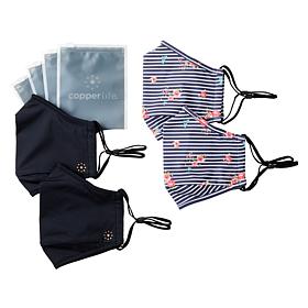Copper Life 4-pack Reusable 2-Layer Face Coverings