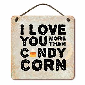 Courtside Market 12" x 12" Candy Corn Hanging Sign