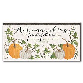 Courtside Market Autumn 12"x 24" Canvas Wall Art 