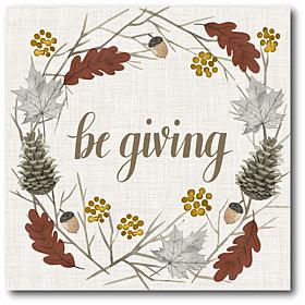 Courtside Market Be Giving 16"x16" Canvas Wall Art