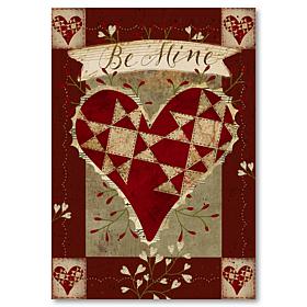 Courtside Market Be Mine Flag 12x18 Canvas Wall Art