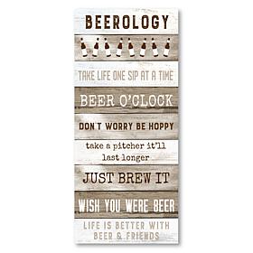 Courtside Market Beeroloergy Canvas Wall Art - 12" x 24"