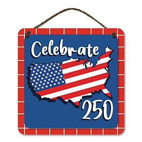 Courtside Market Celebrate 250 USA 12x12" Artboard with Twine
