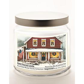 Courtside Market Christmas Farmhouse Infused Soy Candle in Glass Jar
