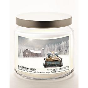 Courtside Market Christmas Pick-Up Truck Wax Candle with Silver Lid