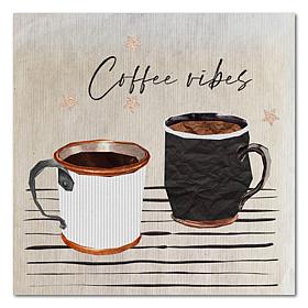 Courtside Market Coffee Vibes 24x24 Gallery-Wrapped Canvas