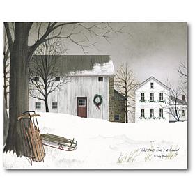 Courtside Market Go Sledding 30x40 Canvas Wall Art