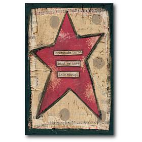 Courtside Market Gratitude Star 18" x 26" Canvas Wall Art