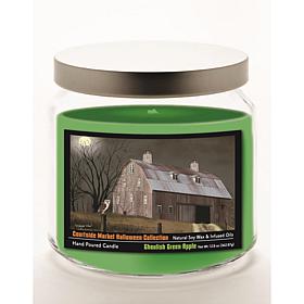 Courtside Market Halloween Full Moon Owl Green Apple Soy Wax Candle