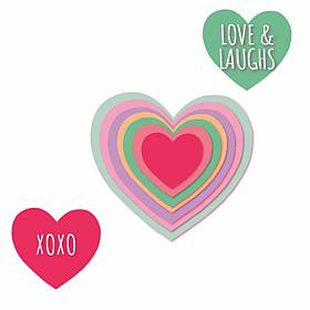 Courtside Market Hearts II Candy Hearts 3-Piece ArtBoard Set