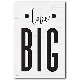 Courtside Market Love Big Canvas Wall Art - 24" x 36"