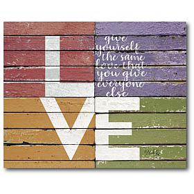 Courtside Market LOVE Canvas Wall Art - 30" x 40"