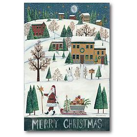 Courtside Market Merry Christmas 18x26 Canvas Wall Art