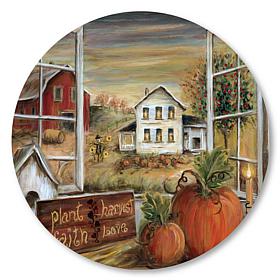 Courtside Market Plant Harvest Love 15"x 15" Circular Panel