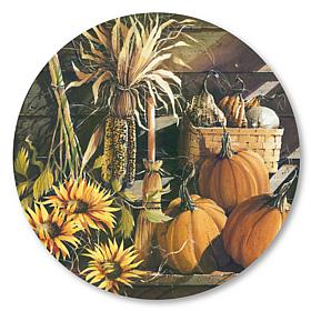 Courtside Market Pumpkin & Sunflower 15x15 Circular Panel