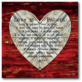 Courtside Market the Measure of Love 24x24 Canvas Wall Art