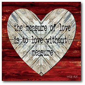 Courtside Market The Measure of Love 30x30 Canvas Wall Art