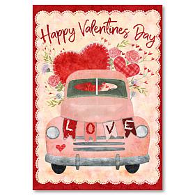 Courtside Market Valentine Truck 18x26 Canvas Wall Art