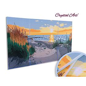 Craft Buddy Crystal Art Beach Days Canvas Triptych