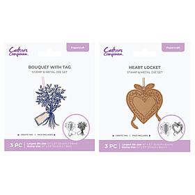 Crafter's Companion Bouquet & Heart Stamp Die   