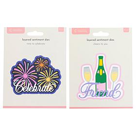 Crafter's Companion Cheers Layered Sentiment Dies