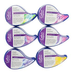 Crafter's Companion Colorbloom Duet Ink Pads - Set of 6
