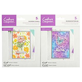 Crafter's Companion Floral & Butterfly Emboss Folder, Die & Stamp S...