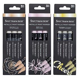 Crafter's Companion Spectrum Noir Metallic Paint Markers 9pc Set 