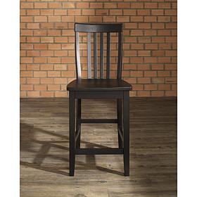 Crosley Furniture School House 2-piece 24" Bar Stool Set - Black