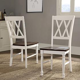 Crosley Furniture Shelby 2-piece Dining Chair Set - White