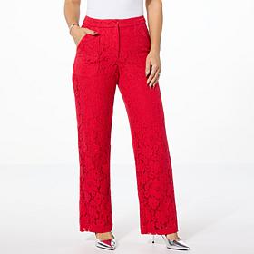 Curations x Amy Morrison Lined Lace Pant with Pockets