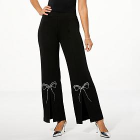 Curations X Debbie Embellished Slit Pant