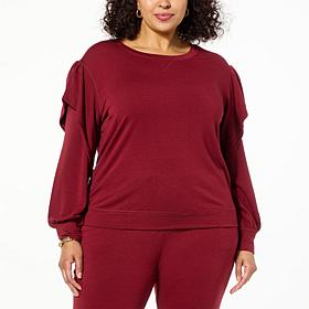 Curations x Sarah Anderson Magic Jersey Ruffle Sleeve Sweatshirt