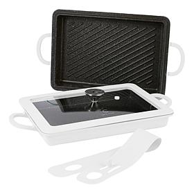 Curtis Stone 13-in-1 Dura-Pan+ Sauté Pan with Grill Pan and Lid