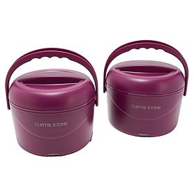 Curtis Stone 2-pack 1.2-Quart Portable Food Warmers